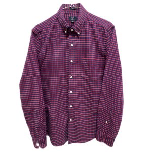 J.Crew Small Check Button Down Long Sleeve Shirt