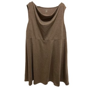 Lands' End Plus Empire Waist Cowl Neck Sleeveless Dress