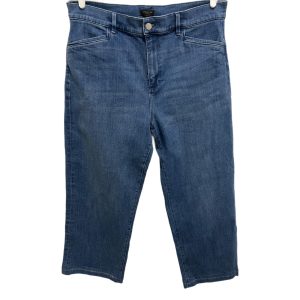 Ann Taylor Factory Wide Leg Crop Denim Jeans