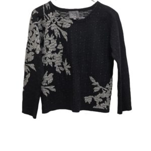 Leo & Sage Round Neck Knit Crop Sweater