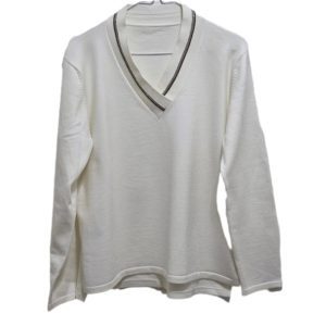 LYSSE' Embellished V-Neck Pullover Sweater