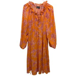 Lane Bryant Plus Loose Fit Long Sleeve Floral Dress