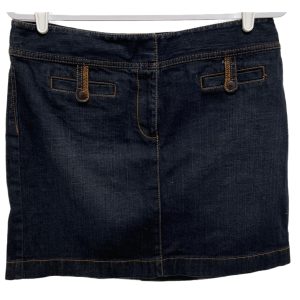 Ann Taylor Loft Dark Denim Mini Skirt