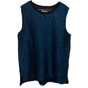 Calvin Klein Sleeveless Lined Dressy Print Pullover Top