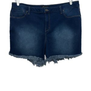 Ag Adriano Goldschmied Plus Faded Denim Jean Shorts