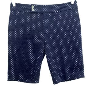 Chaps Flat Panel Polka Dot Bermuda Shorts