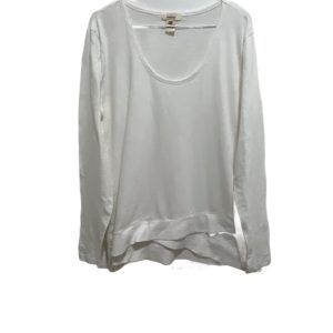 Sundance Loose Fit Scoop Neck Asymmetrical Long Sleeve Top