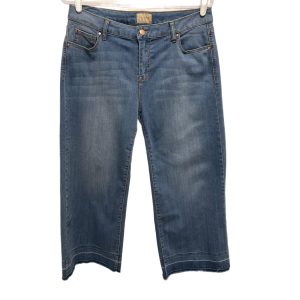 Celebrity Pink Wide Leg Faded Crop Denim Jeans