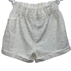 Fantastic Fawn NWT Pearl Embossed High Waist Cuffed Shorts