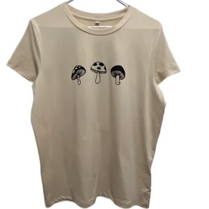 Graphic Retro Look Mushrooms Short Sleeve Tee