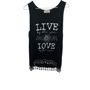 Moonchild USA Graphic Fringed Tank Top