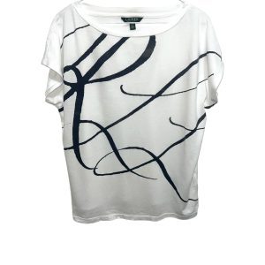 0921 Lauren Ralph Lauren "LRL" Script on Front Short Sleeve Top