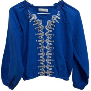 Zara Loose Fit Long Sleeve Crop Top