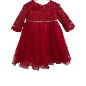 Rare Editions Beaded Lace Party Dress