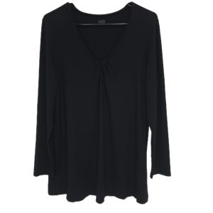 Eileen Fisher Designer Relaxed Fit V-Neck Long Sleeve Tunic