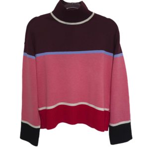 T by Talbots Oversized Long Sleeve Cropped Pullover Sweater