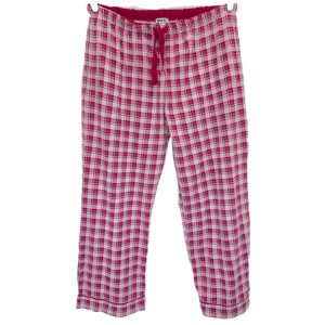 DKNY Wide Leg Plaid Pajama Bottoms